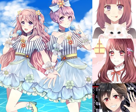 アイコン・イラストお描きします SNSなどのアイコンやヘッダーに！ イメージ2