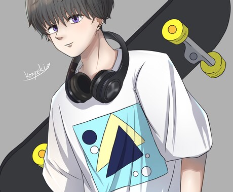 7月、8月限定1枚5000円でイラストお描きします かっこいい爽やかなイラストを期間限定お安くお届けします イメージ2