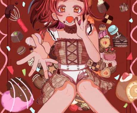 ふんわりかわいい女の子イラストをお描きします あたたかい色合いとやさしい雰囲気のイラストを描きます！ イメージ1