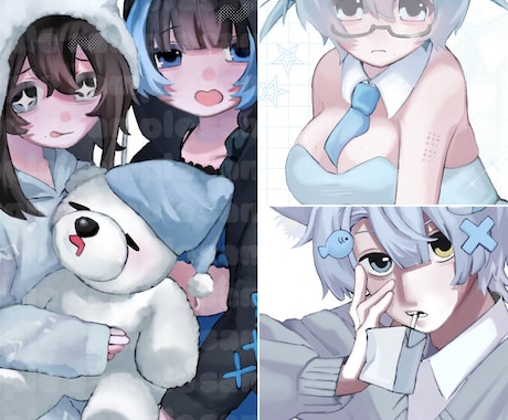 あなたの自キャラかわいく描きます 現在納期早め♪衣装、キャラクターデザインも承ります♪ イメージ1