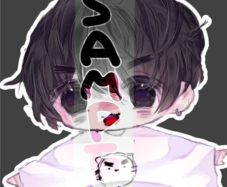 絵の有償依頼受け付けております チビキャラ(等身)のみ受付中です！ イメージ2
