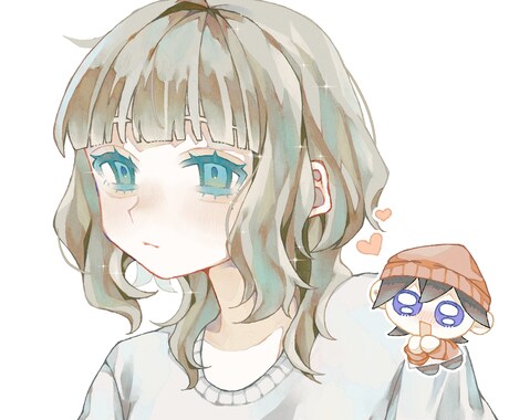 SNSなどで使う用のアイコンイラスト作成します 病みかわ、ゆめかわな雰囲気をご提供いたします イメージ2