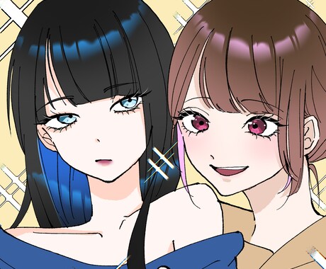 女の子のアイコンイラスト描きます かわいいもかっこいいも、｢女の子｣であればなんでも描きます！ イメージ2
