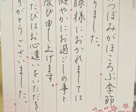 美文字講座★あなたのご希望の文字の添削、指導します 60分ビデオチャットで一緒に美文字を目指しましょう! イメージ2