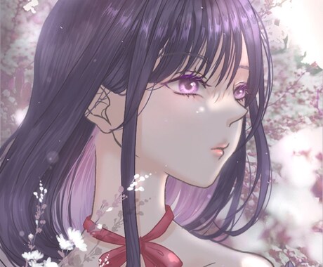 似顔絵や好きなキャラのアイコンを描きます 優しく儚げなイラストを描かせて頂きます。 イメージ2