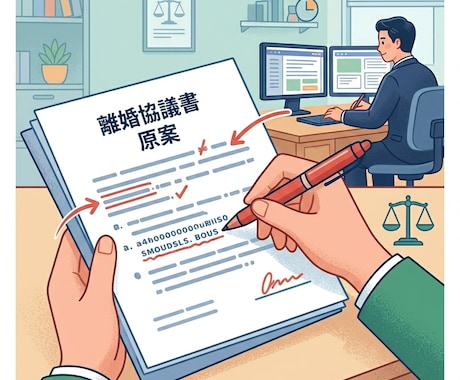 離婚協議書の添削いたします プロの視点で修正・アドバイスします イメージ1