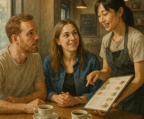 飲食店スタッフ向け!!接客英会話レッスンします 英語が話せるスタッフ、必要とされてます！ イメージ1