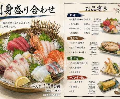 月商800万円現役和食店長が宴会コース作ります 原価も考えた季節感あるおすすめメニュー作ります！ イメージ1