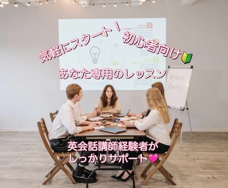 初心者向け✨英会話講師経験者がお悩み解決いたします SNS添削から英語会議のウォーミングアップまで自由に調整可能 イメージ1