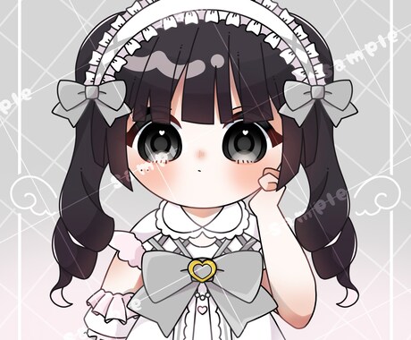 SNS用のかわいいアイコン制作を承ります ‼️アイコンサイズのかわいいミニキャライラストを描きます‼️ イメージ2