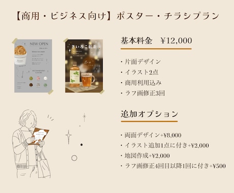 温かみのあるイラストでチラシ・ポスター描きます イメージ1
