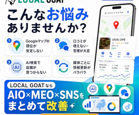AIO×MEO対策で店舗集客を強化します ChatGPT・Googleマップで選ばれる店舗へ イメージ2