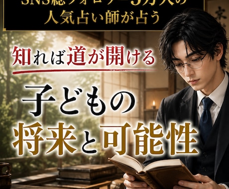 子どもの将来才能可能性を霊視と四柱推命で占います SNS5万人超の人気占い師が占うお子様の天性と親子相性 イメージ1