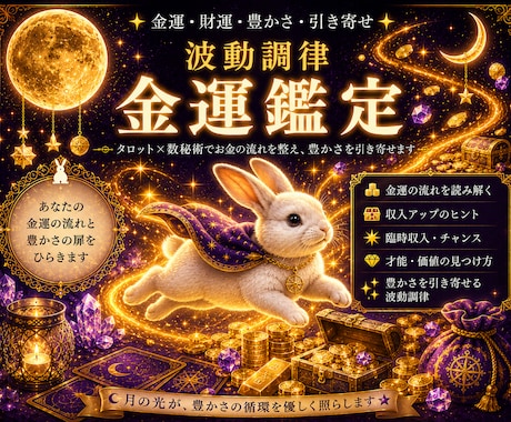 波動調律で金運上昇の流れを読み解きます 波動を整え金運をUPしたいあなたへ！ イメージ1