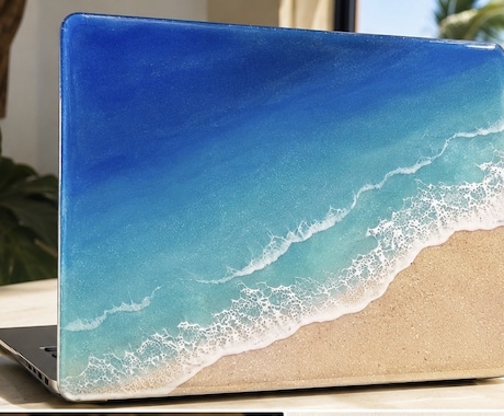 南国感じるPCカバー作成します MacBookやノートPCのカバーを海デザインで制作します イメージ2