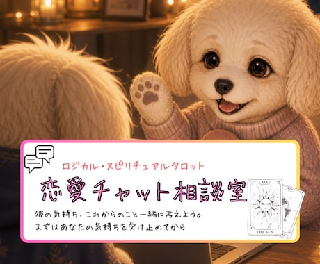 どんな恋も偏見なし。絵柄から恋のエネルギー読みます 【チャット鑑定】複雑な恋も迷う気持ちも、ここで全部話せます イメージ1