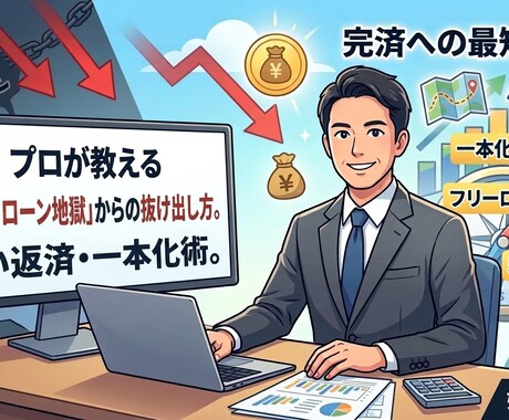 フリーローン地獄から抜けだすアドバイスします 【銀行内部目線】フリーローン地獄から抜け出す第一歩診断 イメージ1