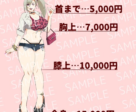 TRPG、IRIAM向け立ち絵を作成いたします すこしむっちりとした絵柄のアニメ塗りです イメージ2