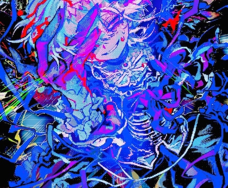 ダークでインパクト大な一枚絵イラストを描きます イメージ1
