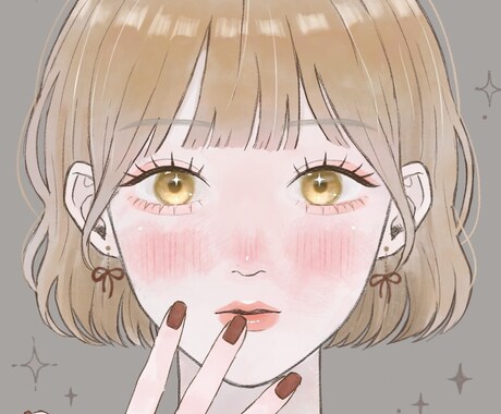 格安！！！可愛くて繊細なアイコンお描きします あなたのSNSを彩る魅力的なアイコンを提供します♩ イメージ1
