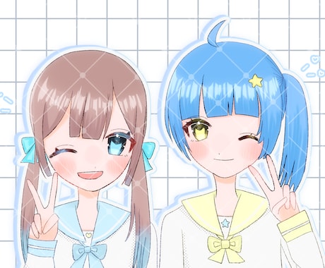 キラキラしたイラストを描きます キラキラしたイラストを描きます！ イメージ1