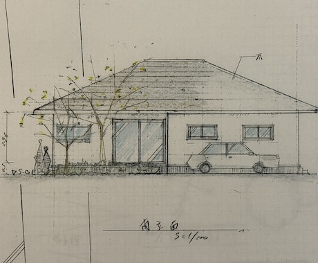 戸建て住宅の間取り作成をお受けします 一級建築士の手描きによる図面作成 イメージ2