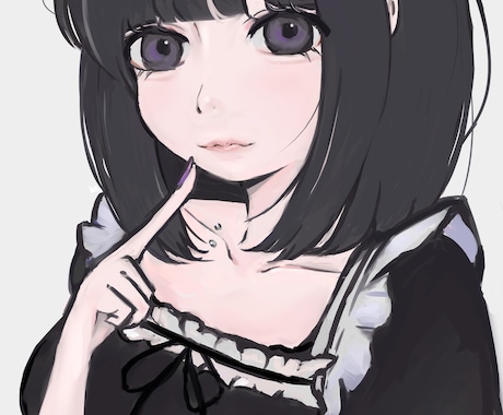 可愛い表情の女の子を厚塗りで描きます 誰もが可愛いと思える女の子を厚塗りでかけます！ イメージ1