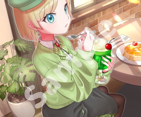 理想の世界観のイラスト作成します 配信サムネイルやアイコンヘッダー、グッズイラストも承ります イメージ2