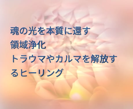 魂の光を還す領域浄化、トラウマやカルマの解放します 解決が難しい悩みでの魂の傷を癒し、魂の光を取り戻すお手伝い イメージ2