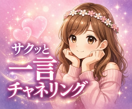 あの人の今の気持ちを一言チャネリングします チャネリングで受け取ったメッセージをお届けします イメージ1