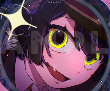 歌ってみた/配信/動画用サムネイラスト制作します 雰囲気を寄せつつも、あなたらしさをプラスしたイラスト‼️ イメージ2