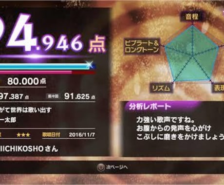 あなたの歌声タイプを分析診断します カラオケの精密採点よりもさらに詳しく！人間が判断いたします！ イメージ1