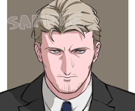イケおじアイコン描きます 格好良い男性キャライラストが欲しい方へ！ イメージ1