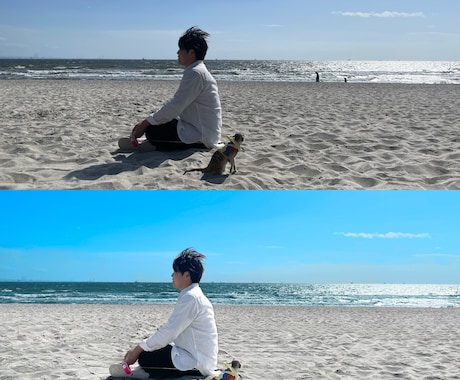 ペットのお写真綺麗に加工いたします ご家族との記念写真や遺影、リビングに飾るお写真にどうぞ イメージ1