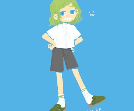 SNS投稿やHP用の挿絵イラストなど描きます 主線なしでかわいいポップなイラストです イメージ1