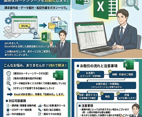 業務を1クリックで解決します 毎日30分かかるコピペ作業を自動化します イメージ1