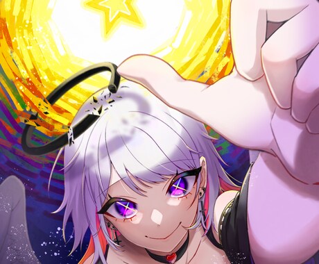 配信者様向けイラスト描きます サムネイル、動画内、宣伝などで使用出来るイラストを描きます イメージ2