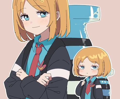 商用利用OK!かわいいアイコンや立ち絵を描きます ヘッダー、アイコン、動画配信など様々な用途に！ イメージ2