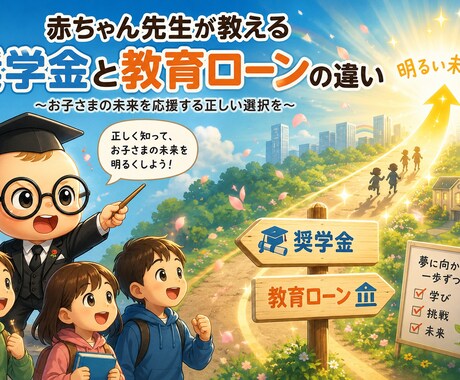 元銀行員が教育ローンと奨学金の違いを解説します イメージ1