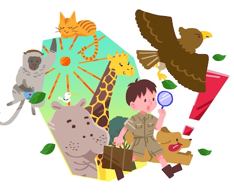 こどもたちをイラストでワクワクさせます 興味を引く明るく元気な色彩とかわいいデフォルメ イメージ2