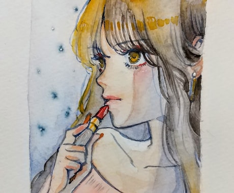 アナログ透明水彩でアイコンイラスト描きます 鮮やかなアナログイラストでアイコンを彩りましょう イメージ1