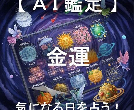 あなたが気になる日の金運運をピンポイントで占います AIが4大占術を融合する「クアトロ・マトリクス鑑定」 イメージ1