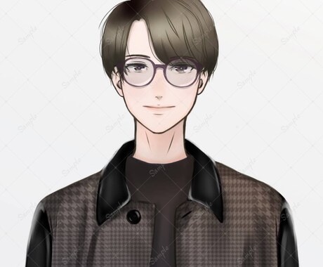 オリジナルの人物イラストを作成します SNSアイコンに！写真の服装・髪型を参考に作成！おまかせOK イメージ2