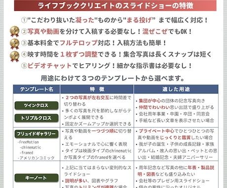 大切な思い出を形にする感動スライドショーを作ります 写真も動画も一体となった美しい“物語になる”フォトムービー！ イメージ1