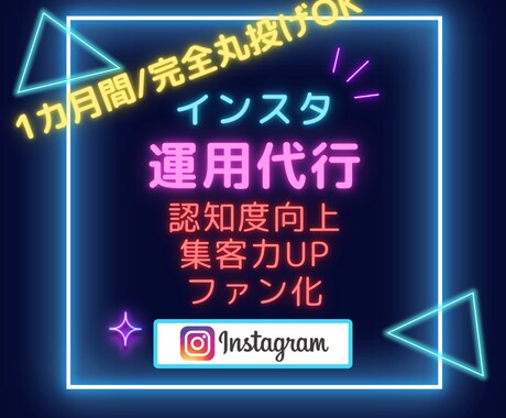 プロが集客につながるインスタ運用代行をします 1ヶ月間運用代行│戦略設計から画像作成まで完全丸投げOK！ イメージ1
