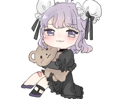 10枚限定割引！かわいいミニキャライラスト描きます アイコンや動画グッズに利用できるミニキャライラスト制作します イメージ2