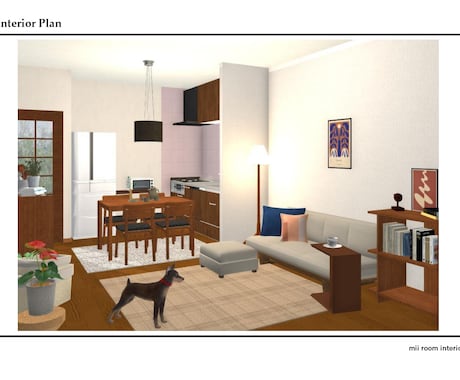 家具レイアウト・インテリアをご提案します パース・配置図で再現簡単！あなたらしい理想のお部屋に住もう イメージ2