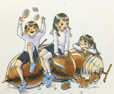 かわいいアナログイラスト描きます SNSアイコンや挿絵、カップルさんにおすすめです☺︎ イメージ2