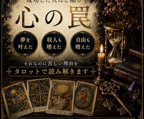 幸せなはずなのに、なぜか苦しい人を鑑定します 人生が満たされない原因をタロットと霊視で読み解きます イメージ1