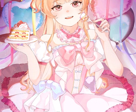 彩度の高い臨場感のあるイラスト描きます ご依頼初心者歓迎！配信サムネや活動周年記念イラスト描きます！ イメージ2
